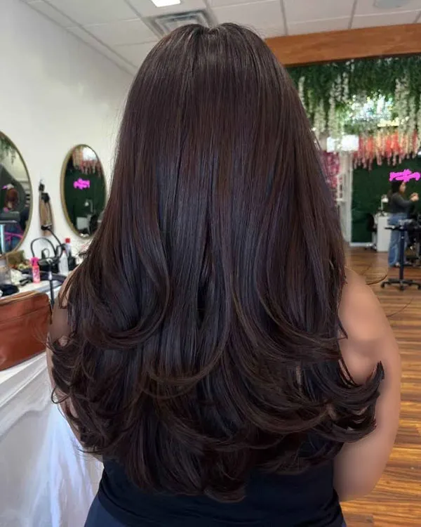 Dark chocolate hair color 14