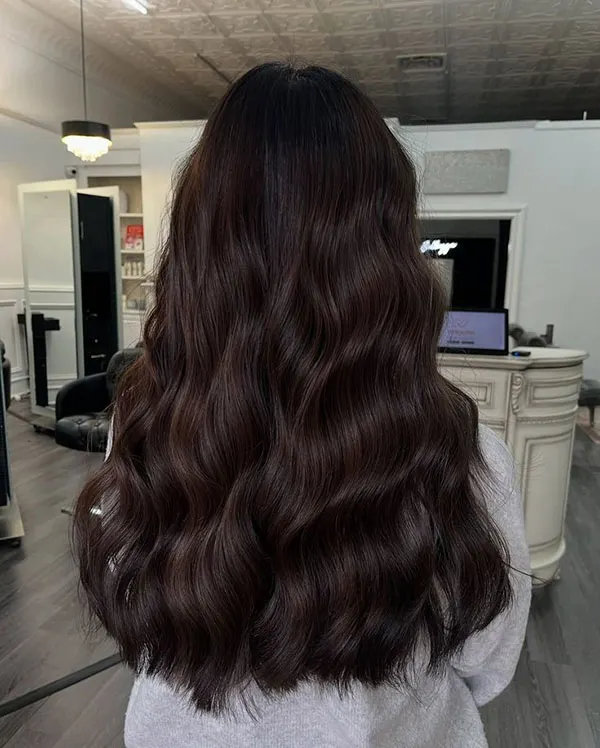 Dark chocolate hair color 16