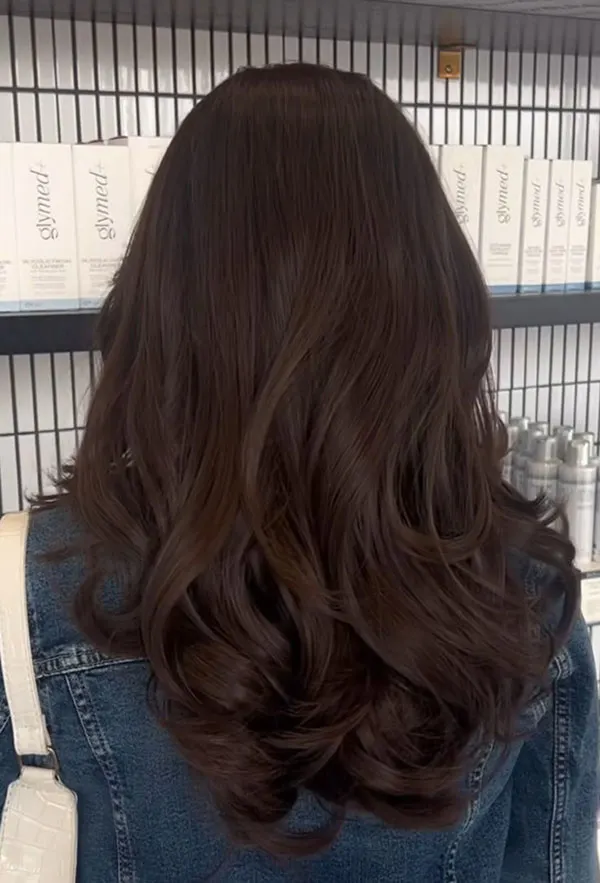 Dark chocolate hair color 17