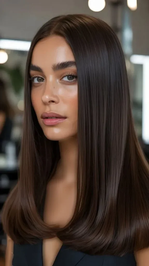 Dark chocolate hair color 4