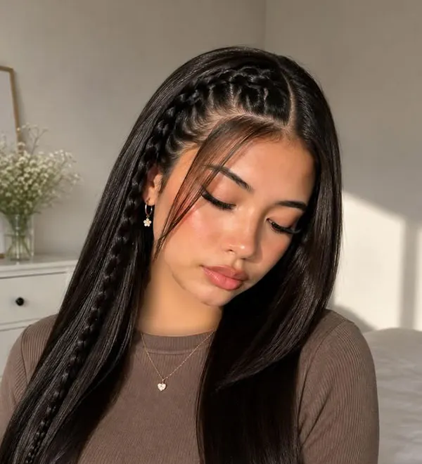 Front hair braiding 19