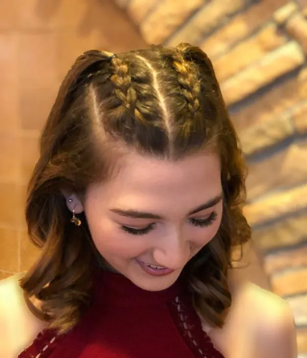 Front hair braiding 21