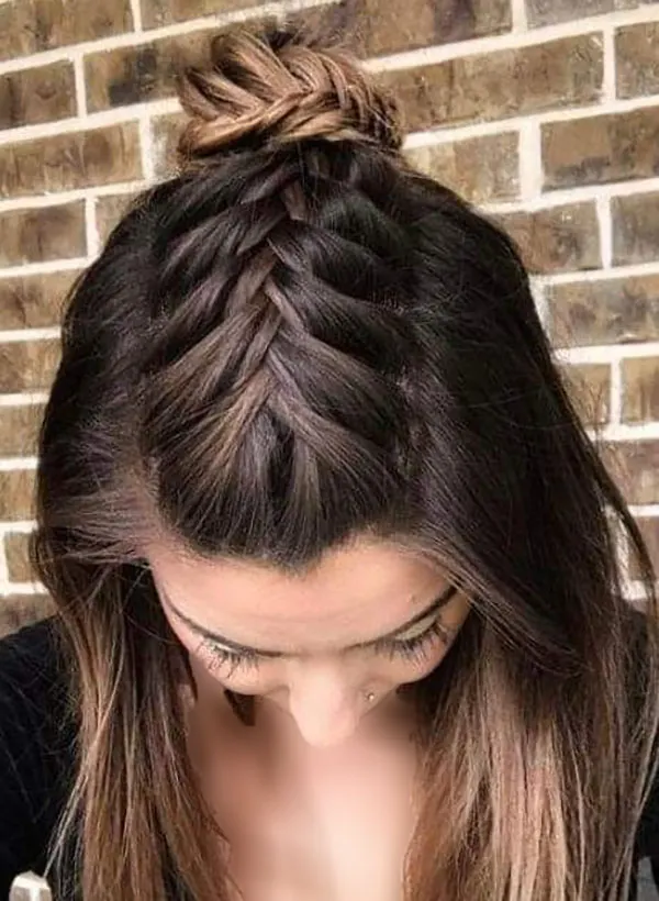 Front hair braiding 28