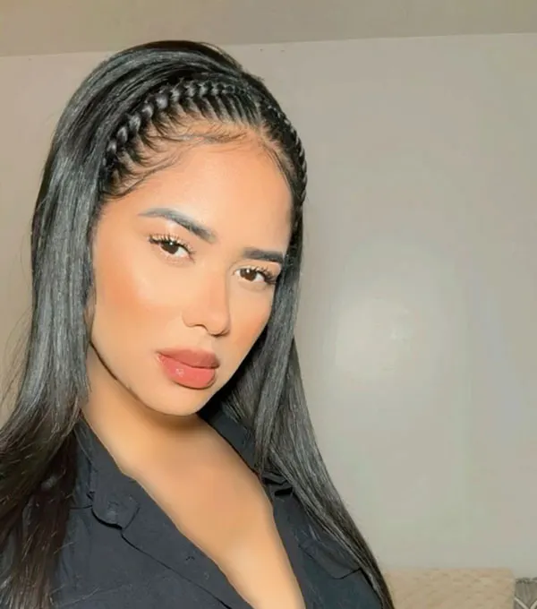 Front hair braiding 8
