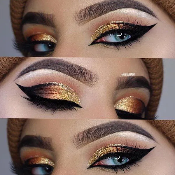 Heavy Arabic eye makeup 13