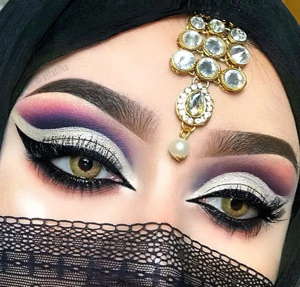 Heavy Arabic eye makeup 2