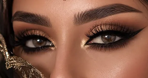 Heavy Arabic eye makeup 24