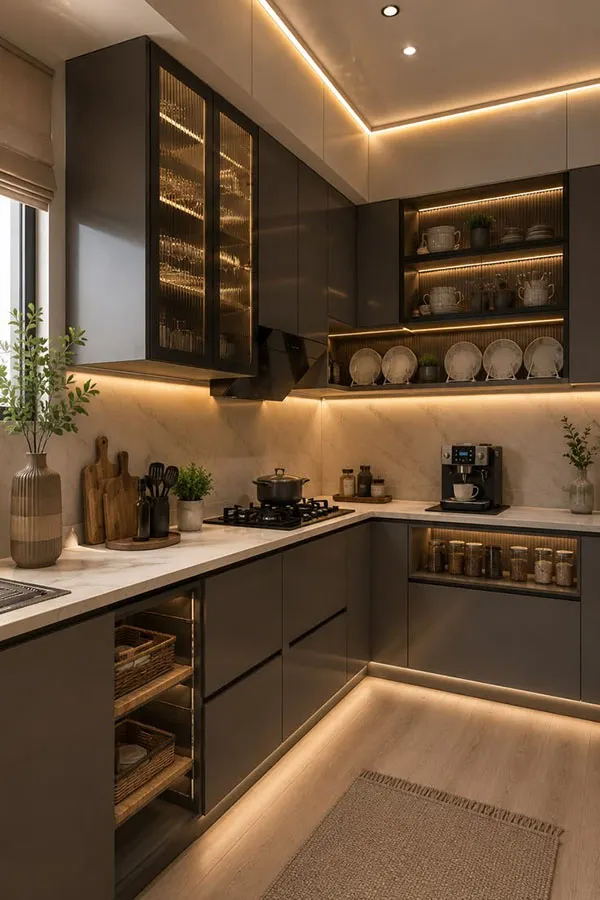 33 مدل طراحی کابینت آشپزخانه؛ برای هر سبک دکوراسیون! 4 Kitchen Cabinet Design 2