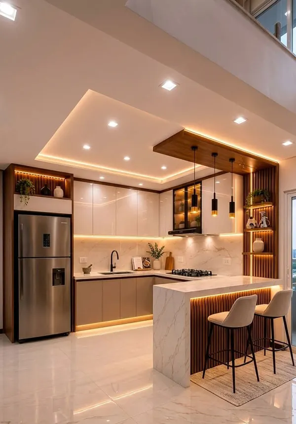 33 مدل طراحی کابینت آشپزخانه؛ برای هر سبک دکوراسیون! 23 Kitchen Cabinet Design 29
