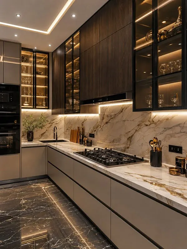 33 مدل طراحی کابینت آشپزخانه؛ برای هر سبک دکوراسیون! 7 Kitchen Cabinet Design 31