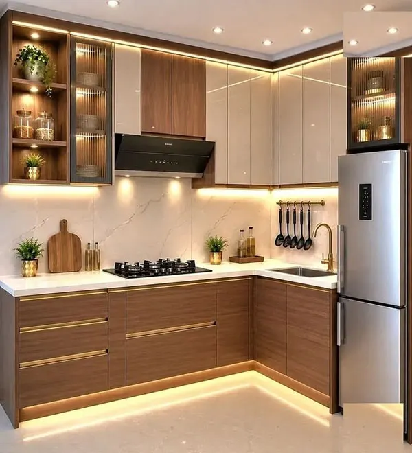 33 مدل طراحی کابینت آشپزخانه؛ برای هر سبک دکوراسیون! 8 Kitchen Cabinet Design 4