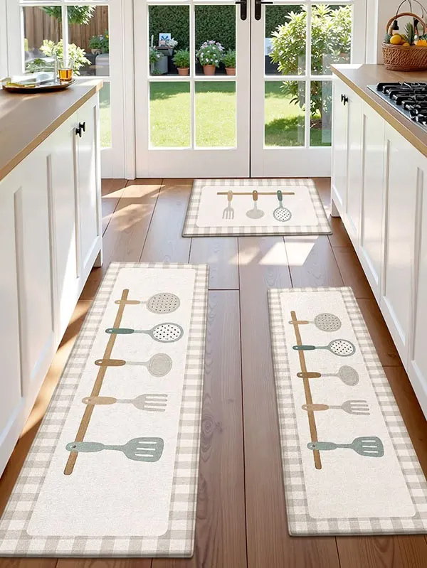 31 مدل پادری آشپزخانه؛ شیک، کاربردی و متفاوت! 27 Kitchen floor mat 24