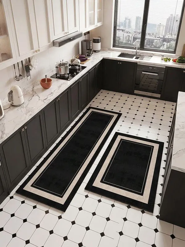 31 مدل پادری آشپزخانه؛ شیک، کاربردی و متفاوت! 12 Kitchen floor mat 9