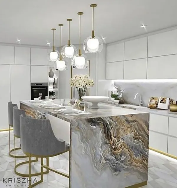 Kitchen island photo 30