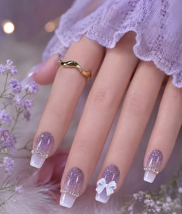 جدیدترین مدل ناخن کره ای پینترست؛ کیوت، مینیمال و ترند 2026 26 Korean nail designs from Pinterest 22