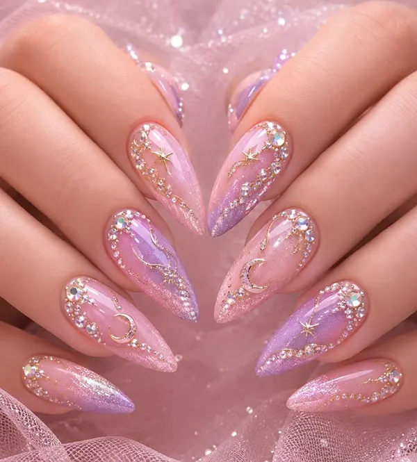 جدیدترین مدل ناخن کره ای پینترست؛ کیوت، مینیمال و ترند 2026 28 Korean nail designs from Pinterest 24