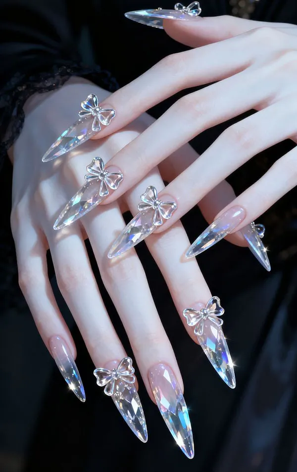 جدیدترین مدل ناخن کره ای پینترست؛ کیوت، مینیمال و ترند 2026 30 Korean nail designs from Pinterest 26