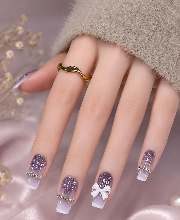 جدیدترین مدل ناخن کره ای پینترست؛ کیوت، مینیمال و ترند 2026 32 Korean nail designs from Pinterest 28