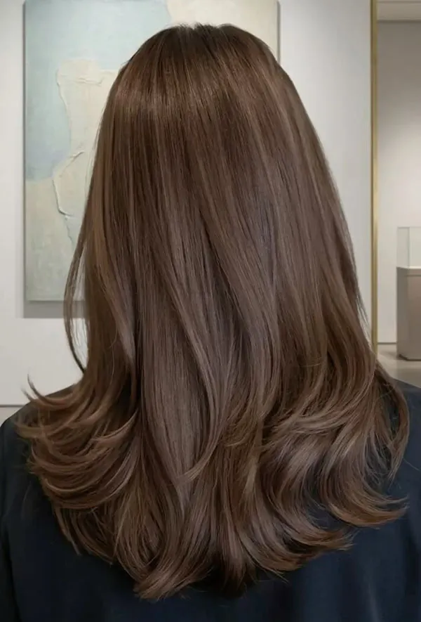 Light Smoky Nescafe Hair Color 11