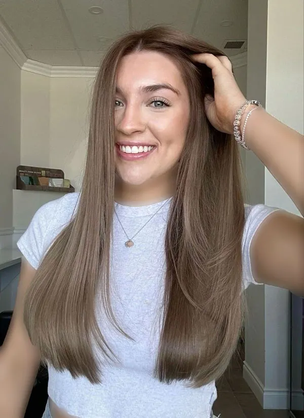 Light Smoky Nescafe Hair Color 24