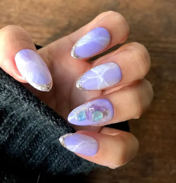 Lilac nail design 14