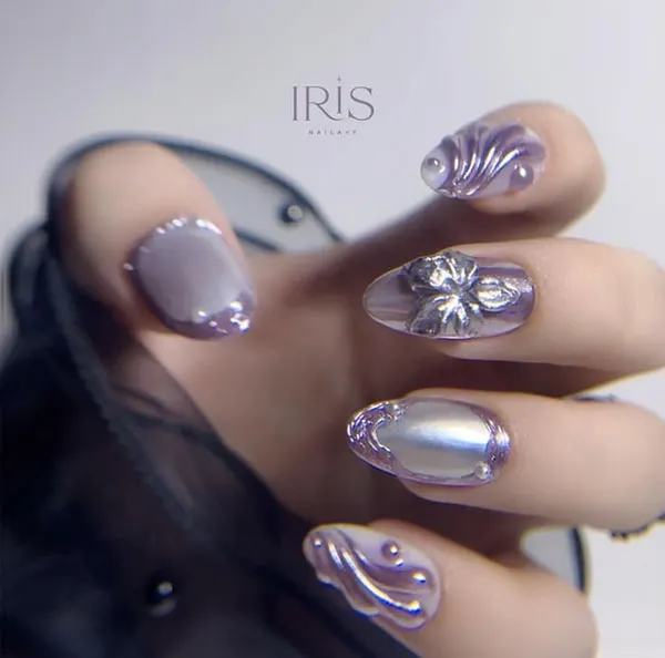 Lilac nail design 20