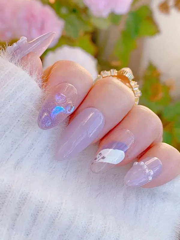 Lilac nail design 24