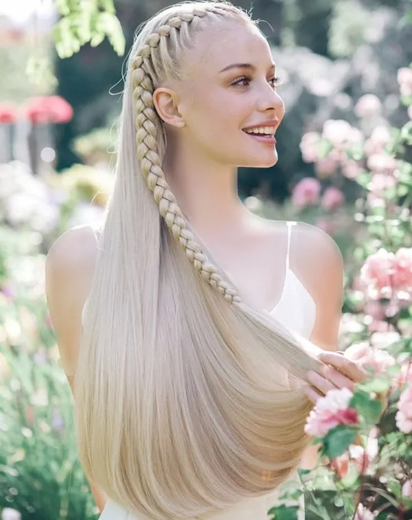 Long hair braiding 1