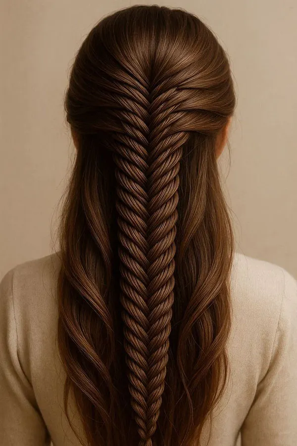 Long hair braiding 12