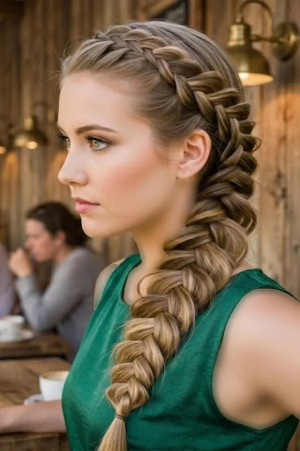 Long hair braiding 13