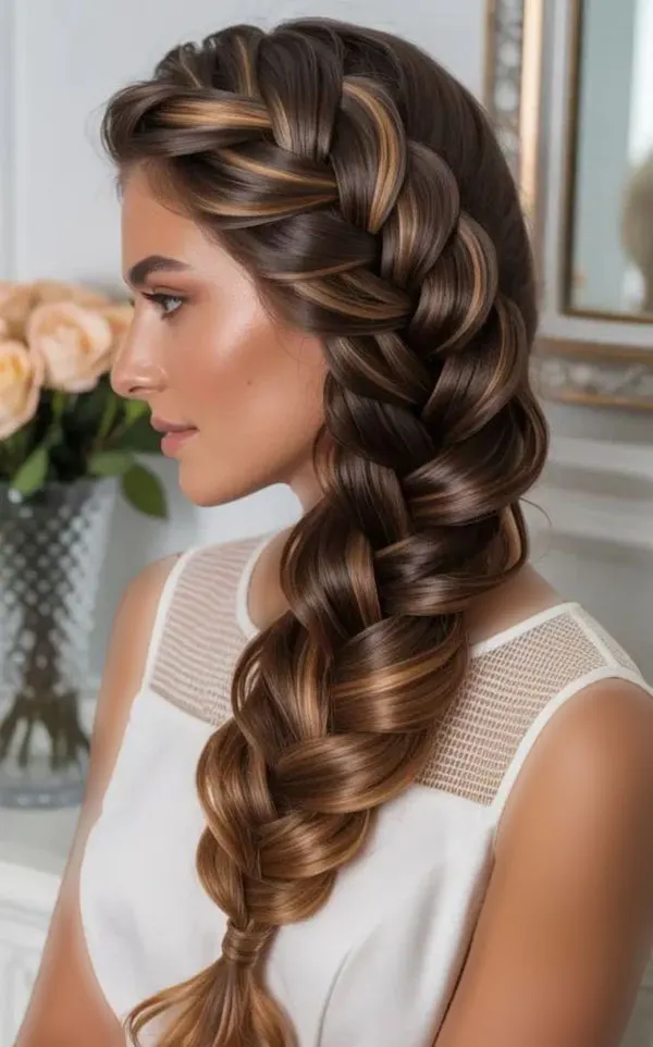 Long hair braiding 17