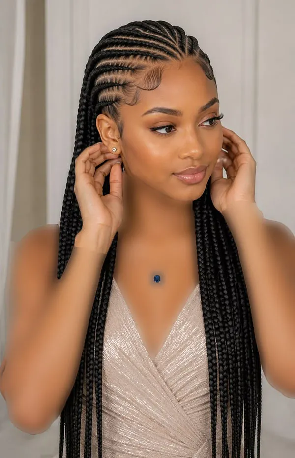 Long hair braiding 26