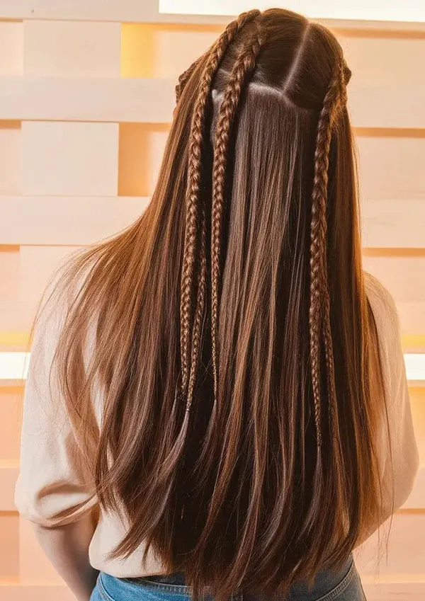 Long hair braiding 27