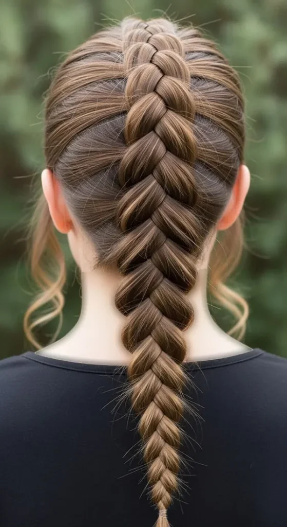 Long hair braiding 30