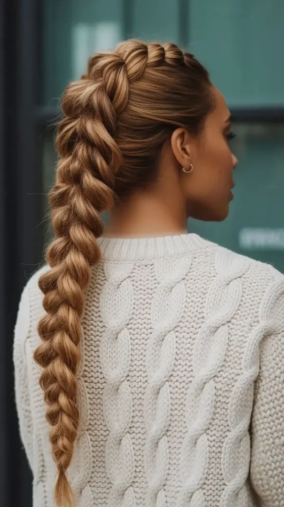 Long hair braiding 31