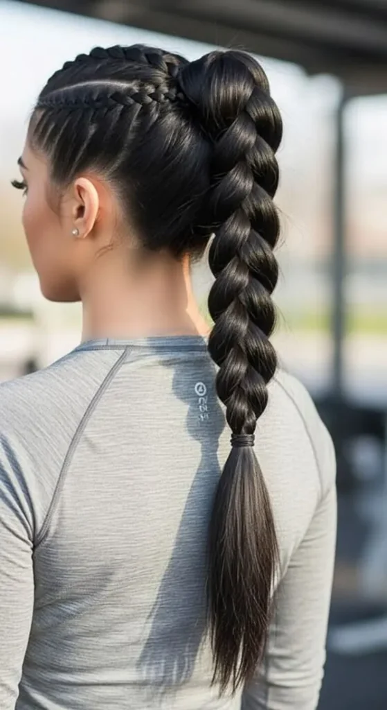 Long hair braiding 4