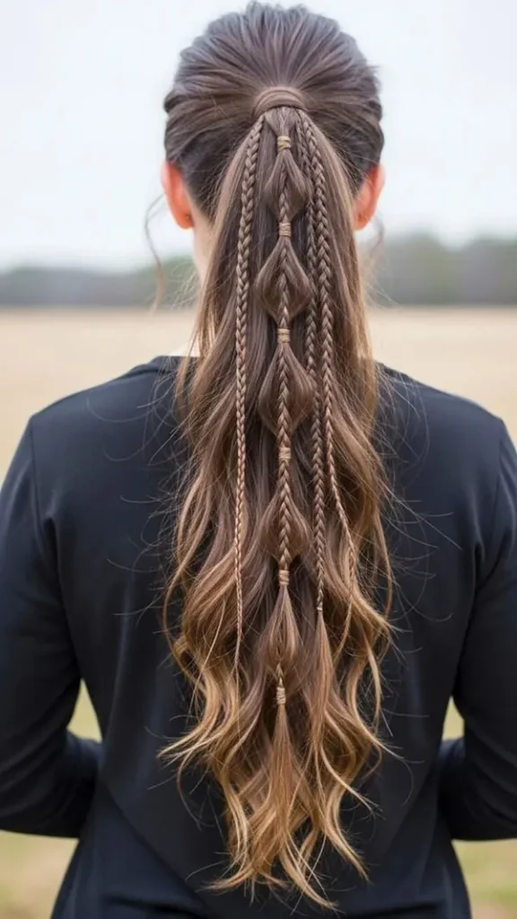 Long hair braiding 6