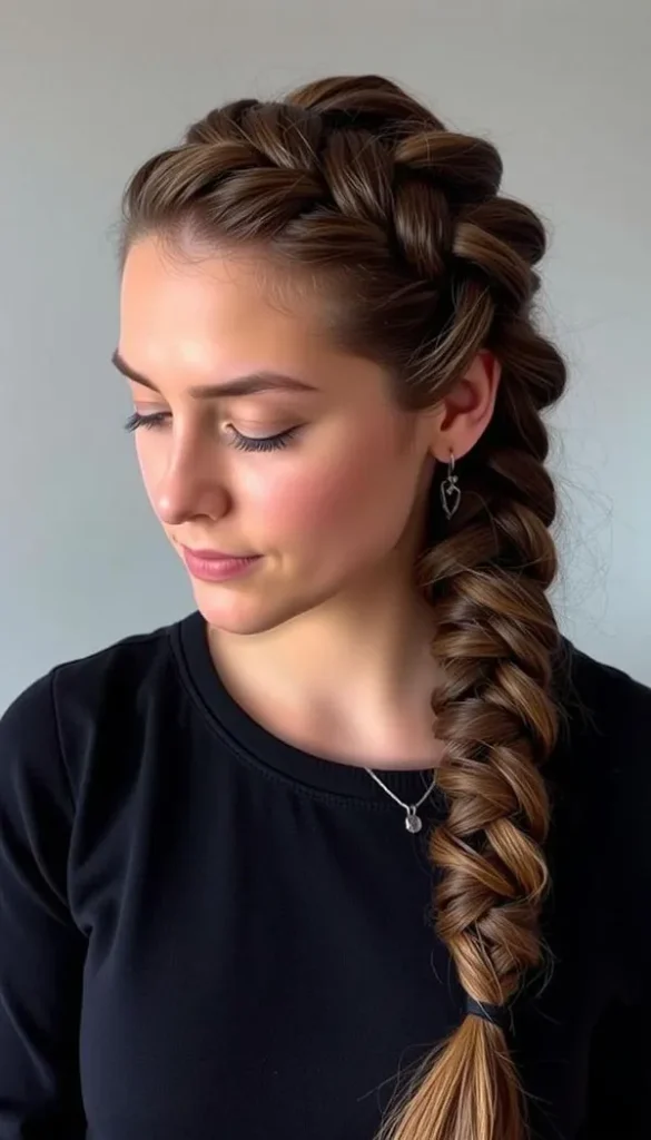Long hair braiding 7