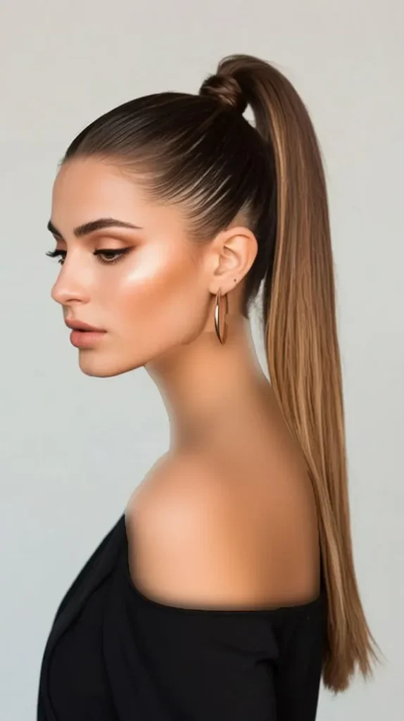 Long ponytail hairstyle 1