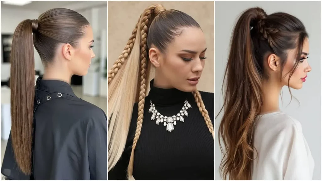 مدل مو دم اسبی بلند