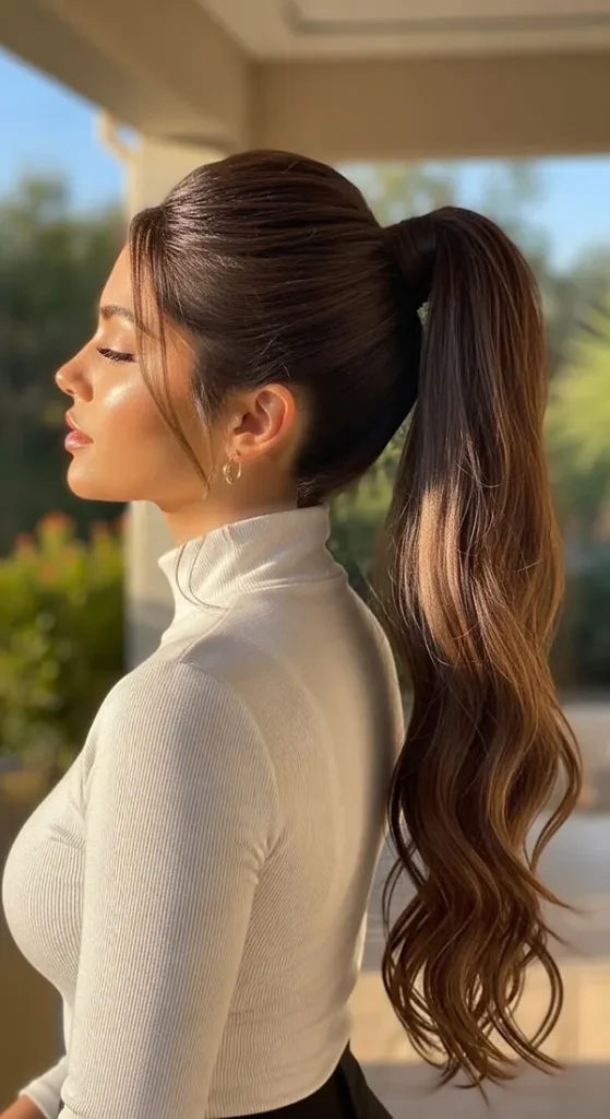 Long ponytail hairstyle 13