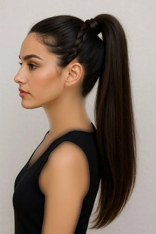 Long ponytail hairstyle 19