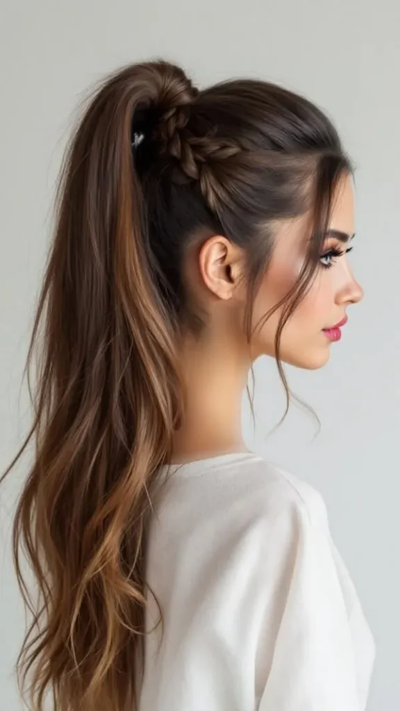 Long ponytail hairstyle 3