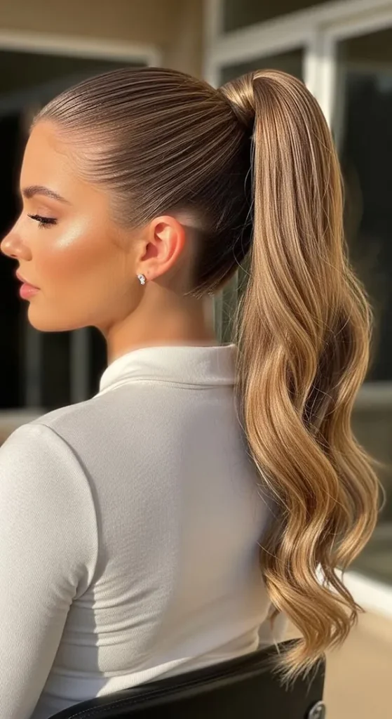 Long ponytail hairstyle 5