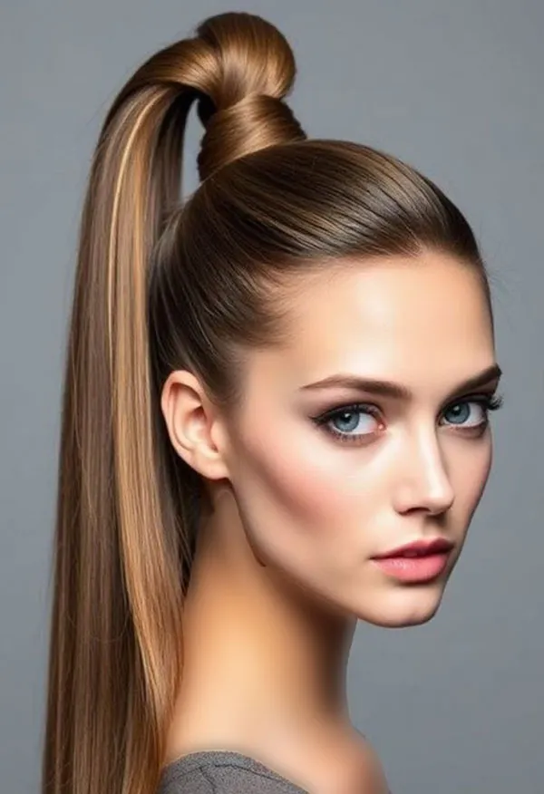 Long ponytail hairstyle 6
