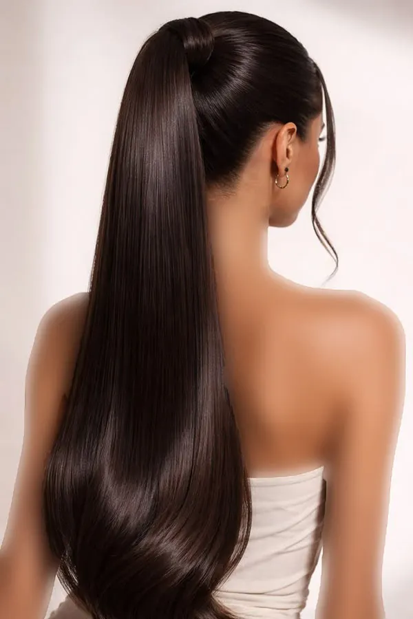 Long ponytail hairstyle 7