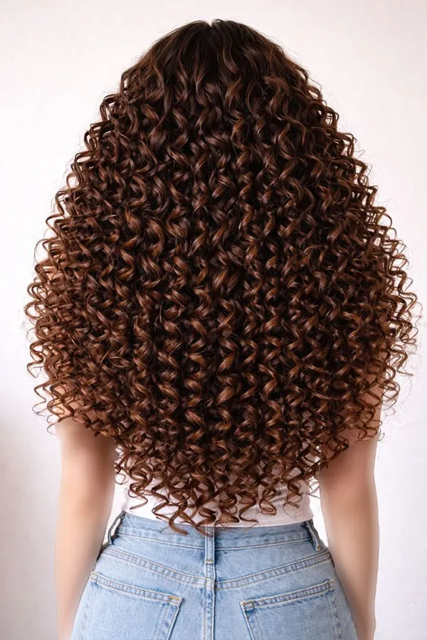 Long tight curly hairstyle 21
