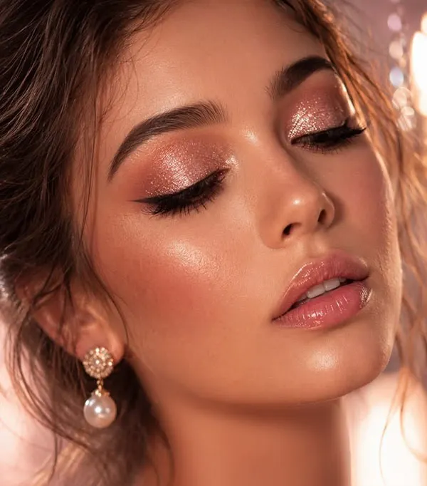 Makeup for a girl attending a wedding 9