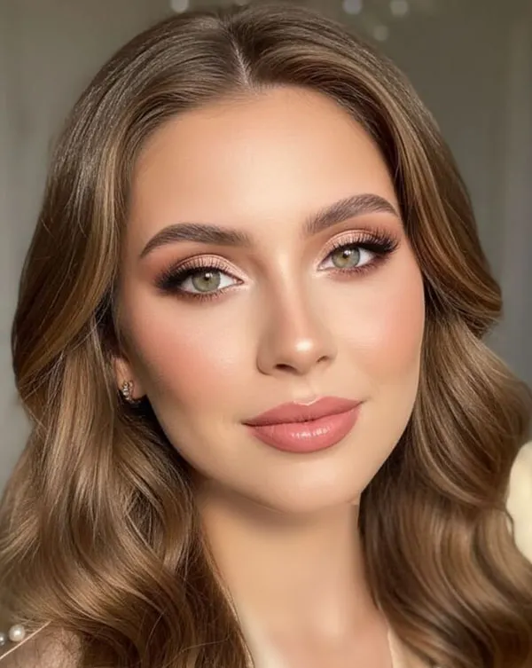 32 مدل آرایش صورت گرد دخترانه؛ ترفندهای ساده برای زاویهسازی چهره! 16 Makeup for a round face 13