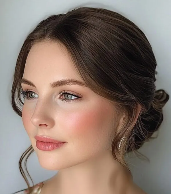 32 مدل آرایش صورت گرد دخترانه؛ ترفندهای ساده برای زاویهسازی چهره! 21 Makeup for a round face 17